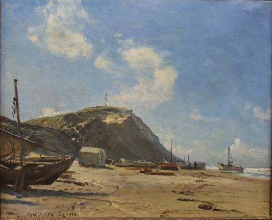 Maleren Christian Mølsted og Lønstrup